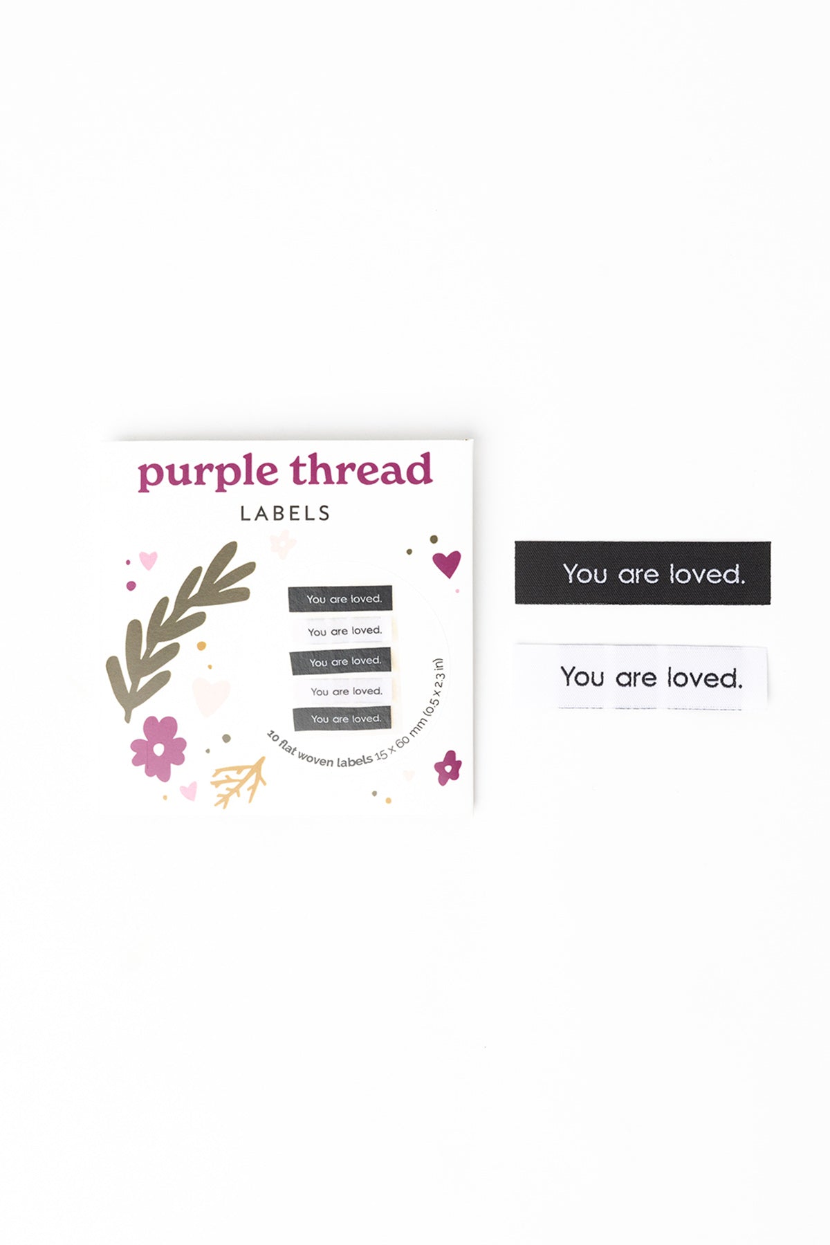 Popular Thread Labels Woven Labels - Purple Thread Labels | Shop Sew-In Labels Online Today ...