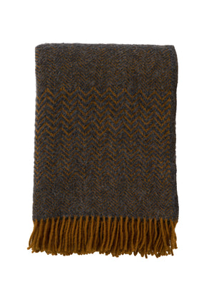 Klippan Eco Lambswool Blanket wool throw zigzag lava