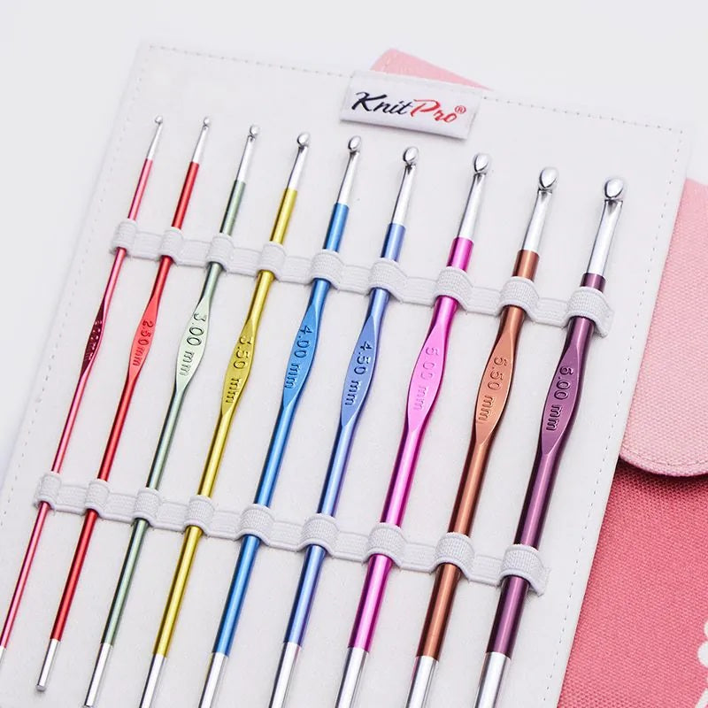 KnitPro Deluxe Crochet Hook Set aluminum