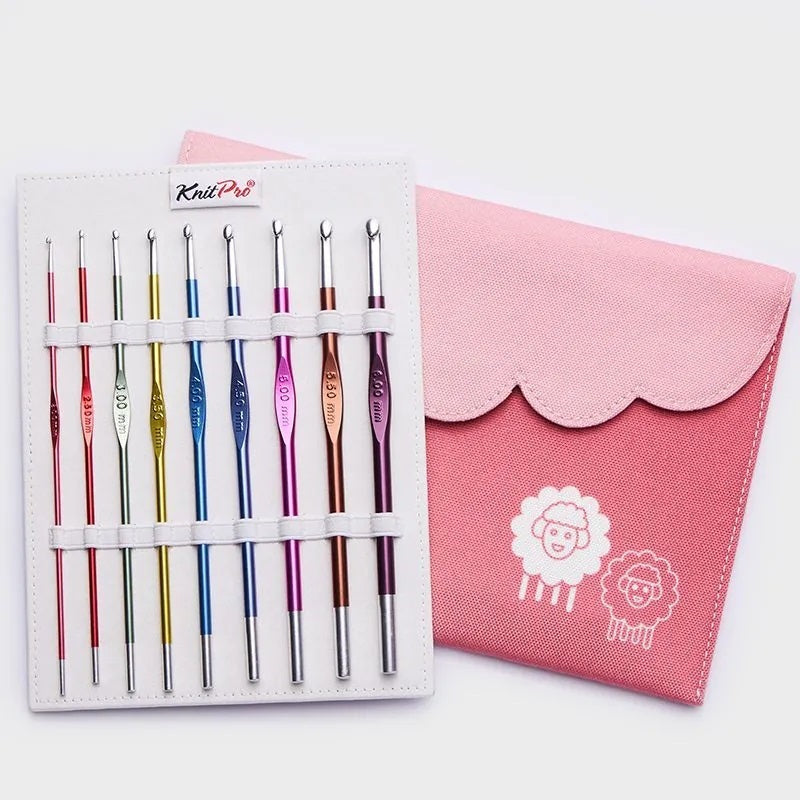 KnitPro Deluxe Crochet Hook Set aluminum