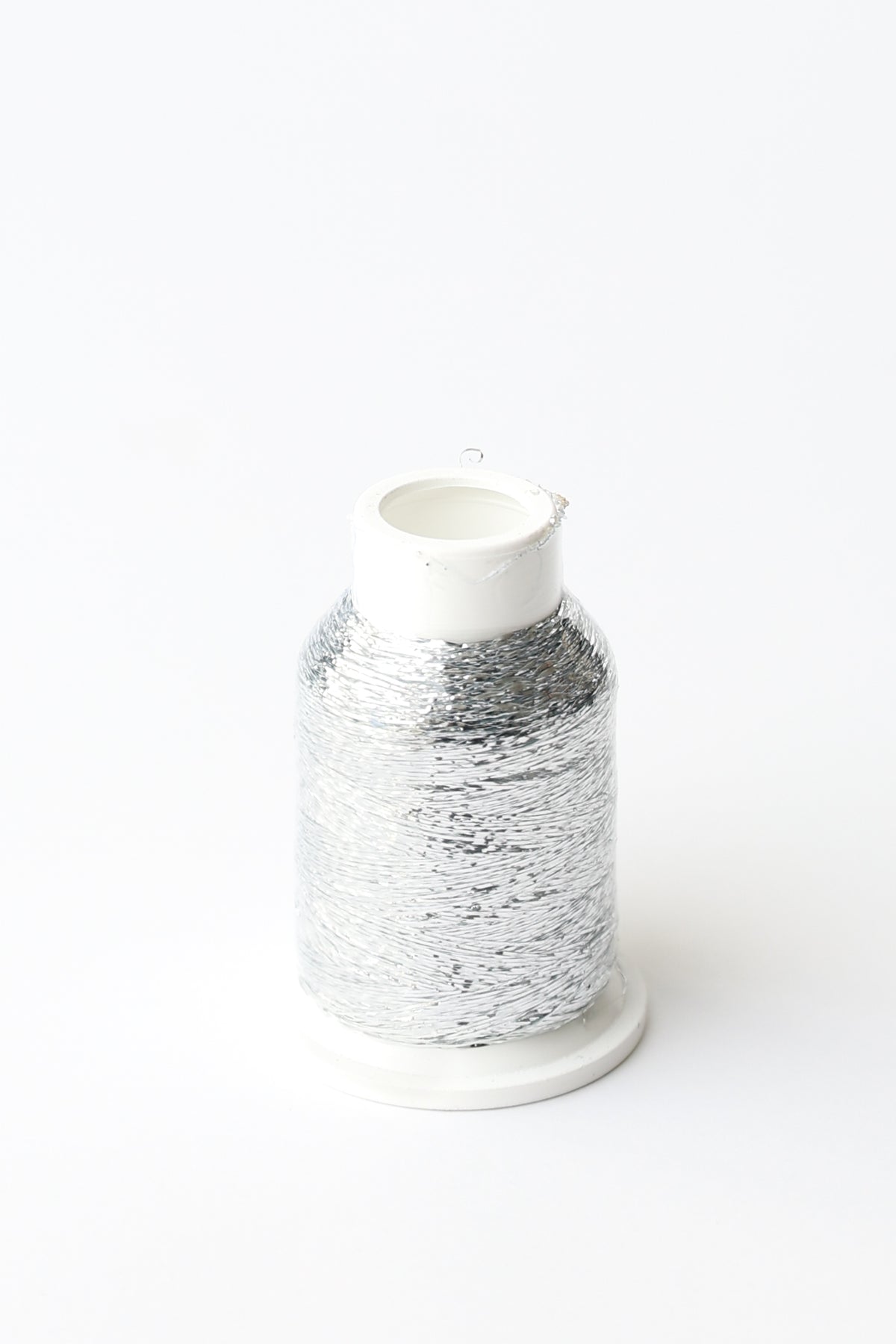 Drops Glitter cupro metal 02 silver