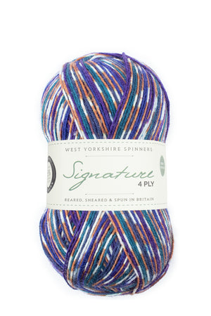 West Yorkshire Spinners Signature 4-ply wool nylon 1169 starling