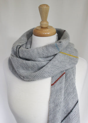 Sarasota Scarf Kit in Woolstok Light  wool sample of scarf