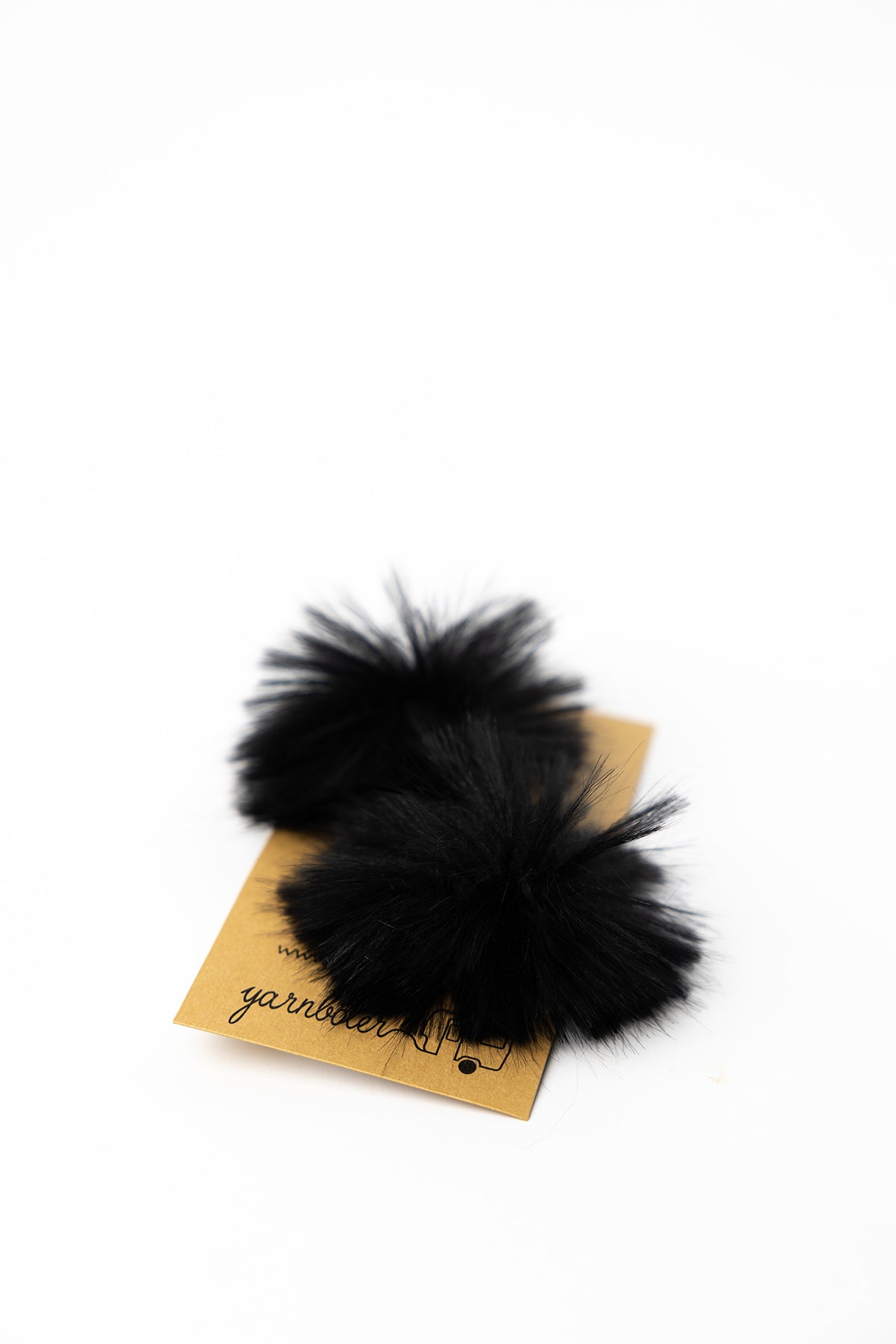 Faux Fur Pom Pom Dark Rainbow, Snap Closure – Wool and Company