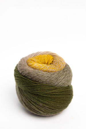 Laines du Nord Poema wool 403 ochre-taupe-forest