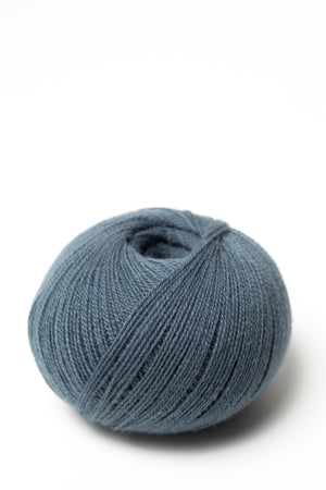 Lamana Modena merino wool cashmere 46 basalt blue