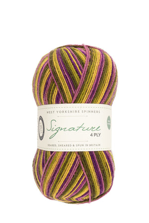 West Yorkshire Spinners Signature 4-ply wool nylon 811 passionfruit