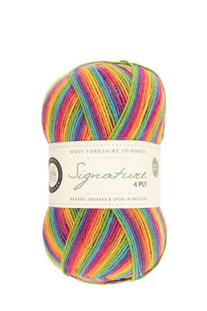West Yorkshire Spinners Signature 4-ply wool nylon 822 rum paradise