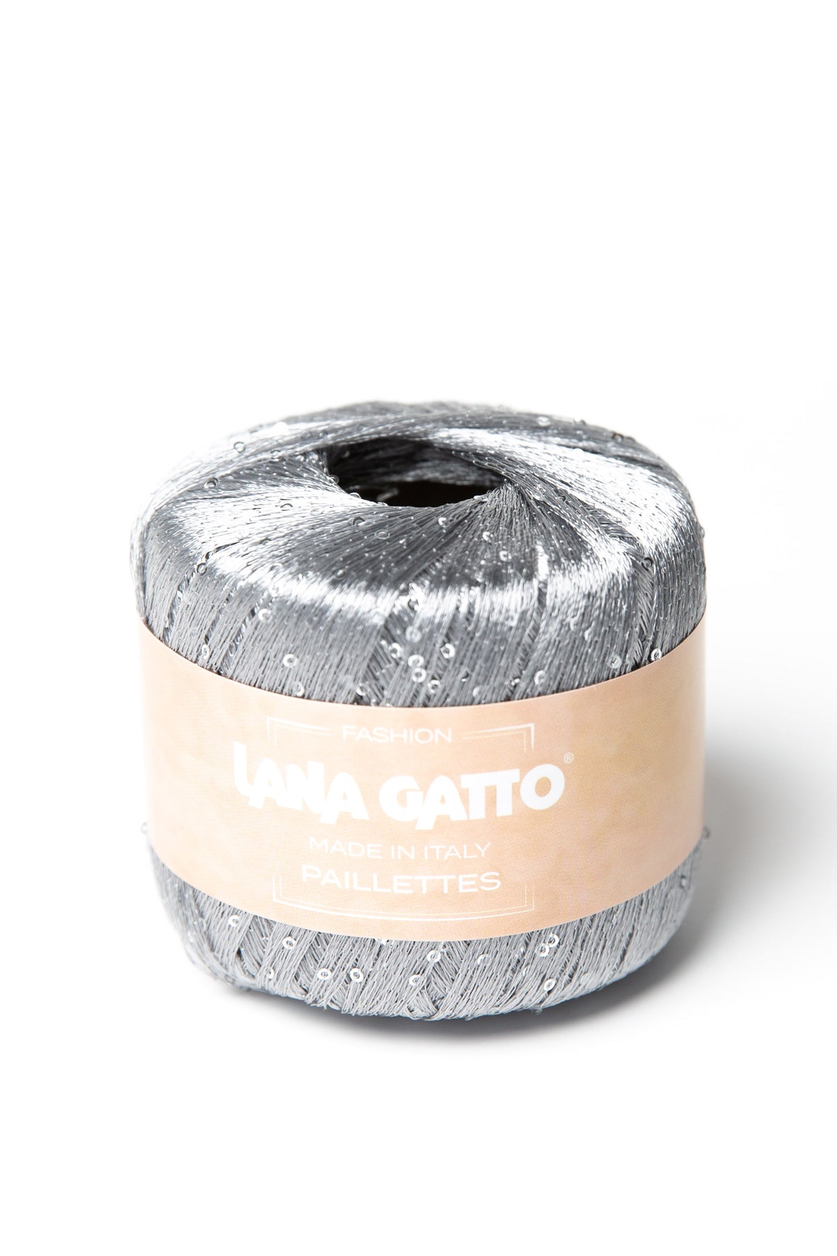 Lana Gatto Paillettes polyester 8603 silver