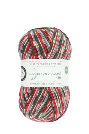 West Yorkshire Spinners Signature 4-ply wool nylon 861 bullfinch