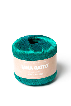 Lana Gatto Paillettes polyester 8937 jade