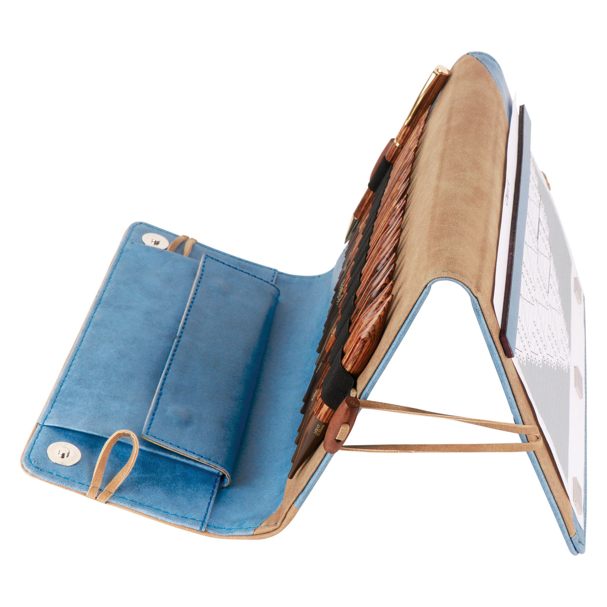 Knitter's Pride Ginger Interchangeable Set wood interchangeable needles cords fabric case with magnets