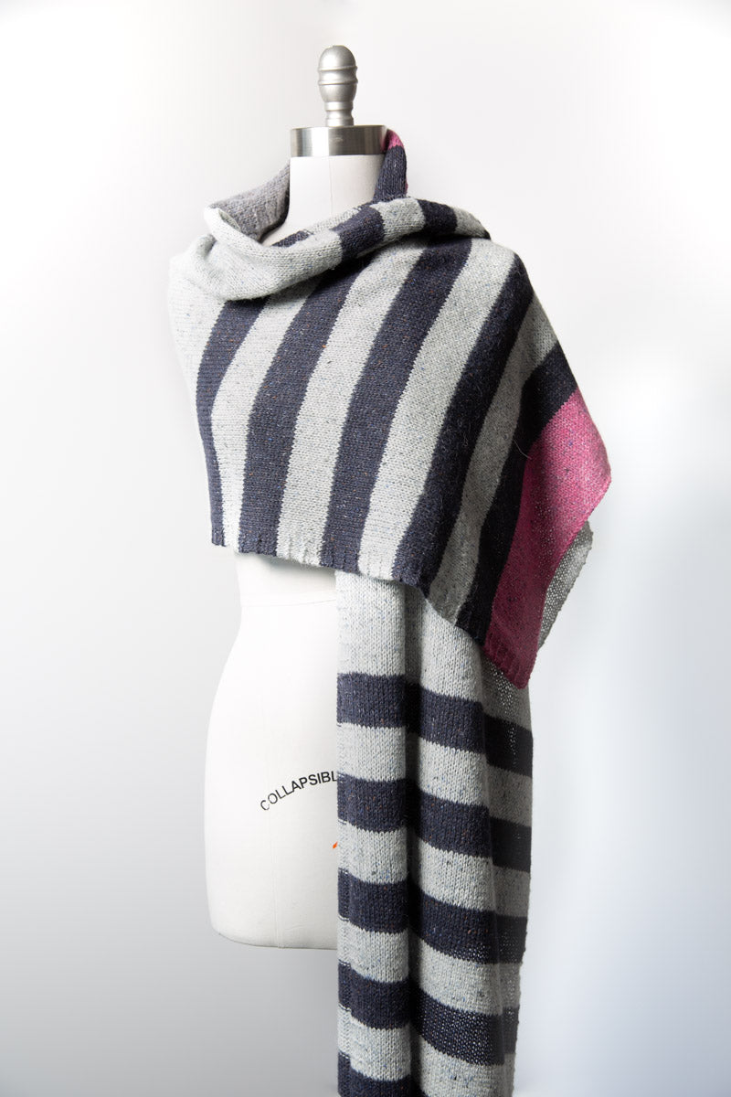 Fisgard Lighthouse Shawl Kit in Rowan Felted Tweed wool alpaca viscose 