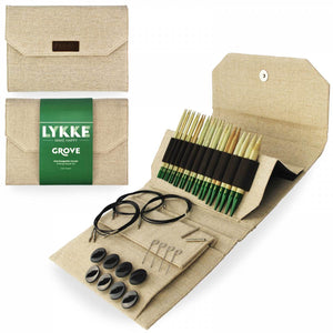 Lykke Grove Interchangeable Set 13cm/5" Tips beige jute canvas