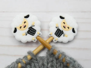 Fox & Pine Stitch Stoppers silicone knitting sheep