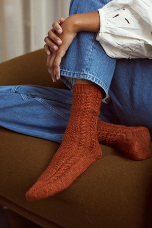 Laine Magazine #16 Winter 2023 sock pattern by Lotta H Lothgren
