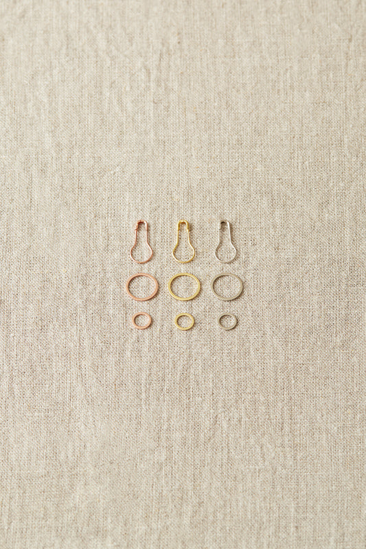 Cocoknits Precious Metal Stitch Markers steel gold silver copper different sizes