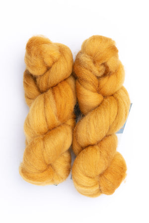 Fleece Artist Corriedale Sliver wool amber