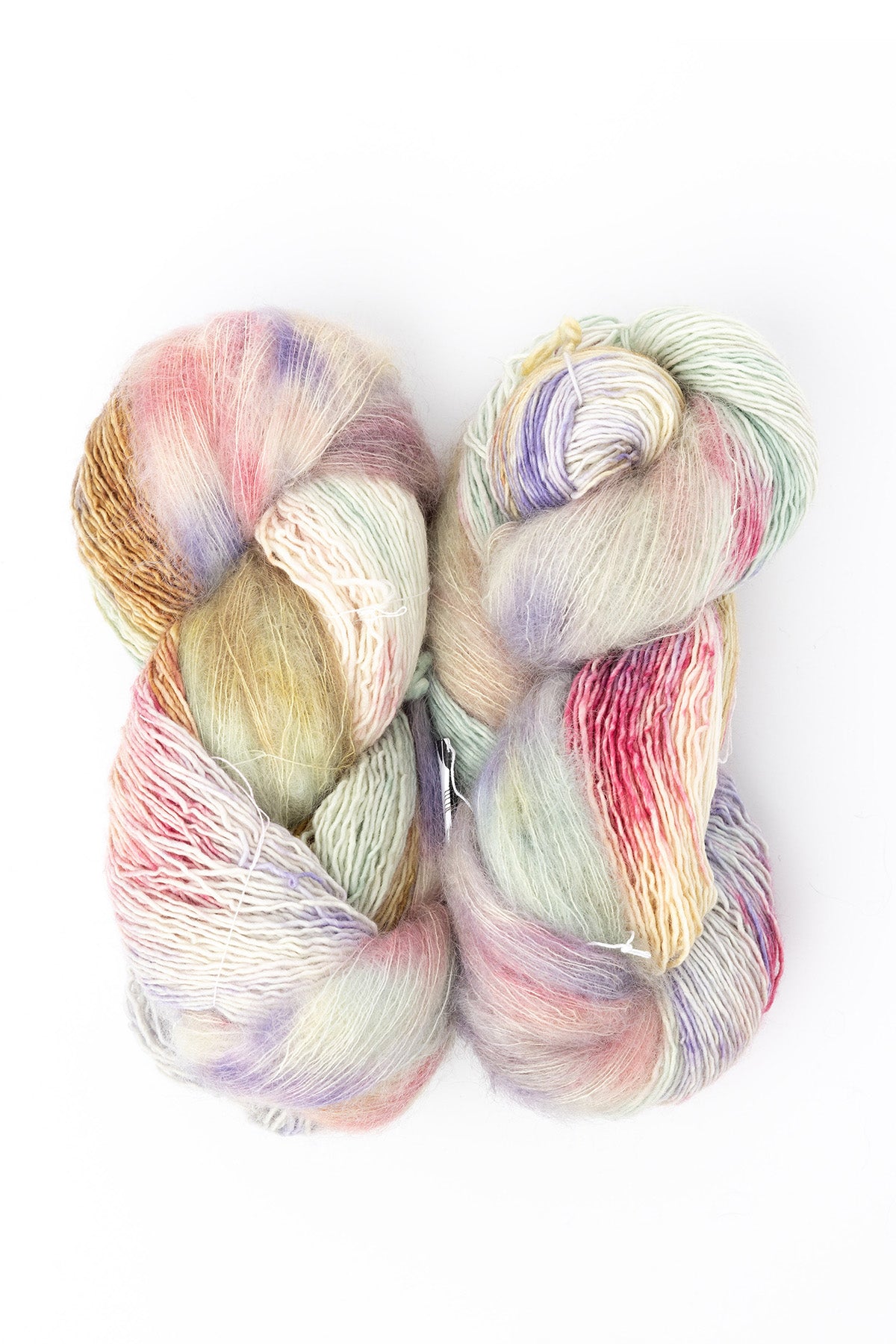 Fleece Artist Halo Bundle mohair nylon superwash merino wool autumn dew