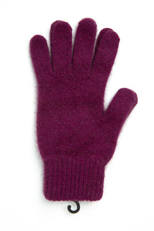Lothlorian Gloves possum merino nylon berry