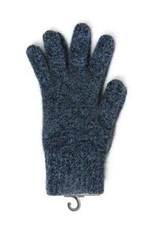 Lothlorian Gloves possum merino nylon blue marl