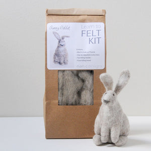 Nan C Designs Learn to Felt Kit wool bunny rabbit