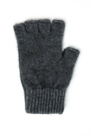 Lothlorian Fingerless Gloves possum merino nylon charcoal