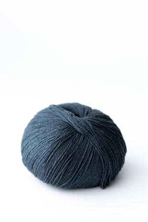 Knitting For Olive Pure Silk bourette silk deep petroleum
