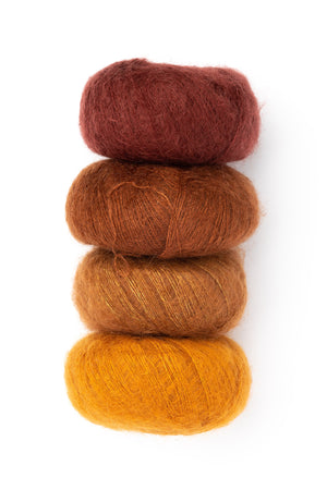 Alexandra's Airplane Scarf Kit Knitting for Olive Soft Silk Mohair mohair silk fall foliage