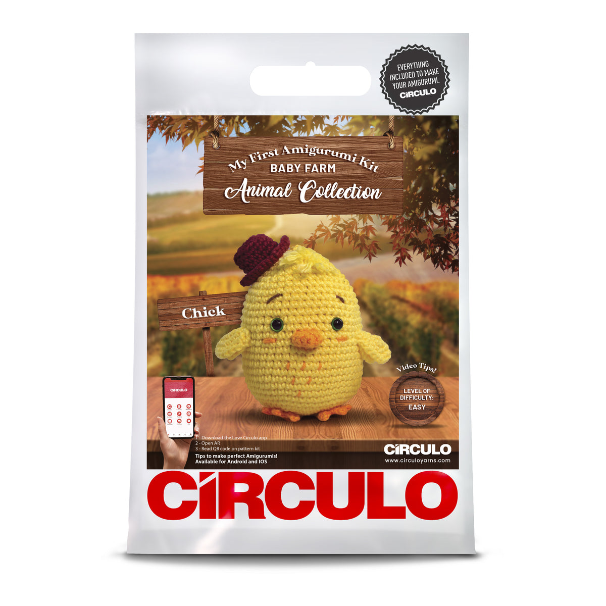 Circulo Amigurumi Kits crochet cotton farm chick