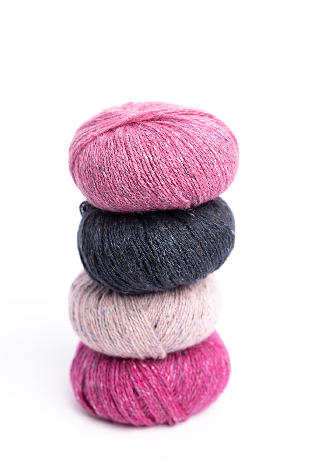 Fisgard Lighthouse Shawl Kit in Rowan Felted Tweed wool alpaca viscose flowering currant