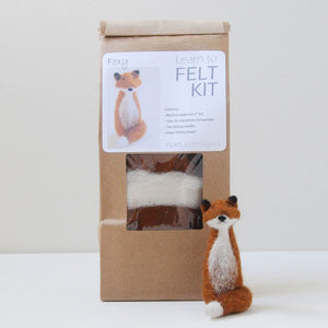 Nan C Designs Learn to Felt Kit wool foxy