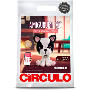 Circulo Amigurumi Kits crochet cotton french bulldog