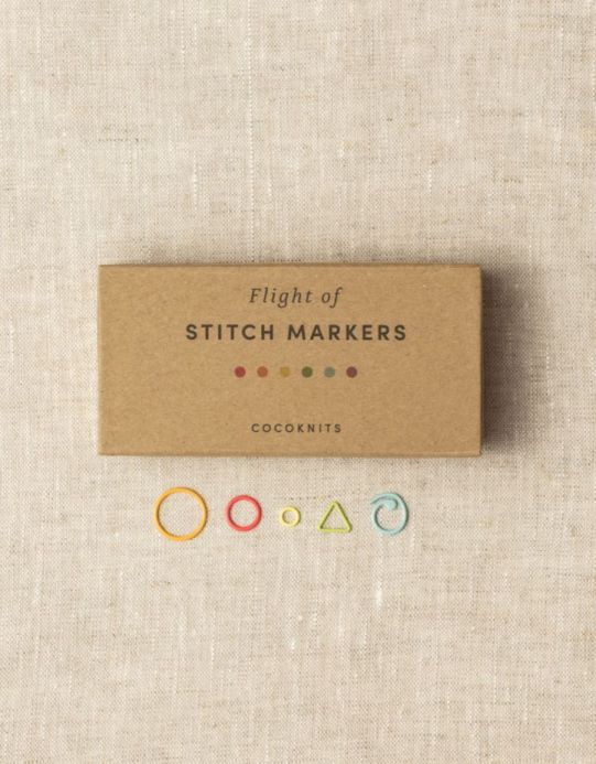 Cocoknits Flight of Stitch Markers nylon coated steel