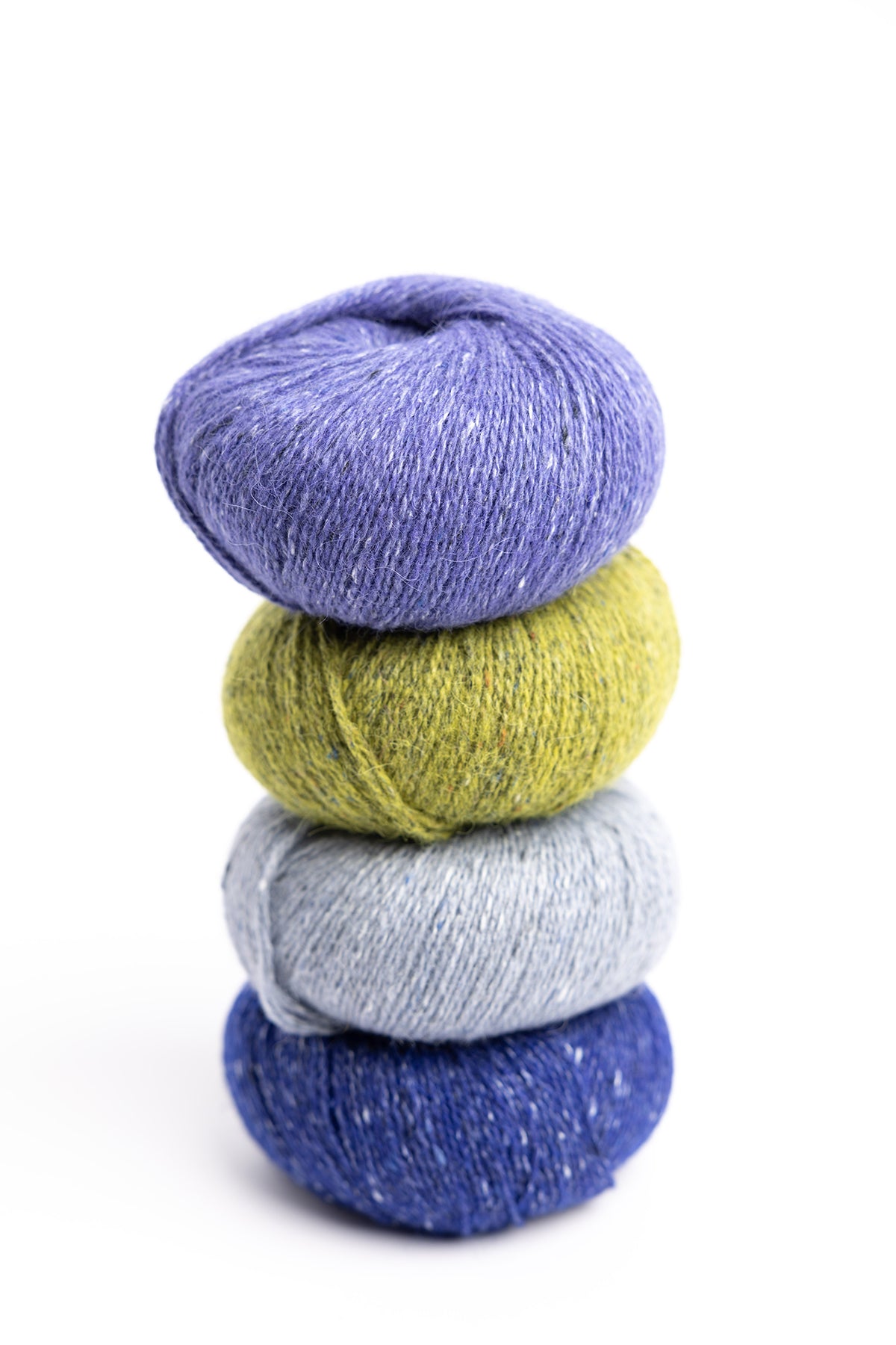 Fisgard Lighthouse Shawl Kit in Rowan Felted Tweed wool alpaca viscose grape hyacinth