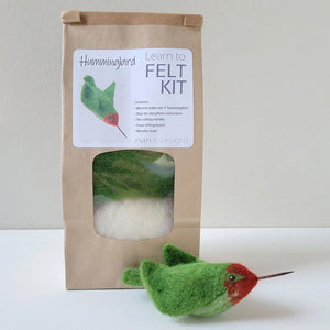 Nan C Designs Learn to Felt Kit wool hummingbird