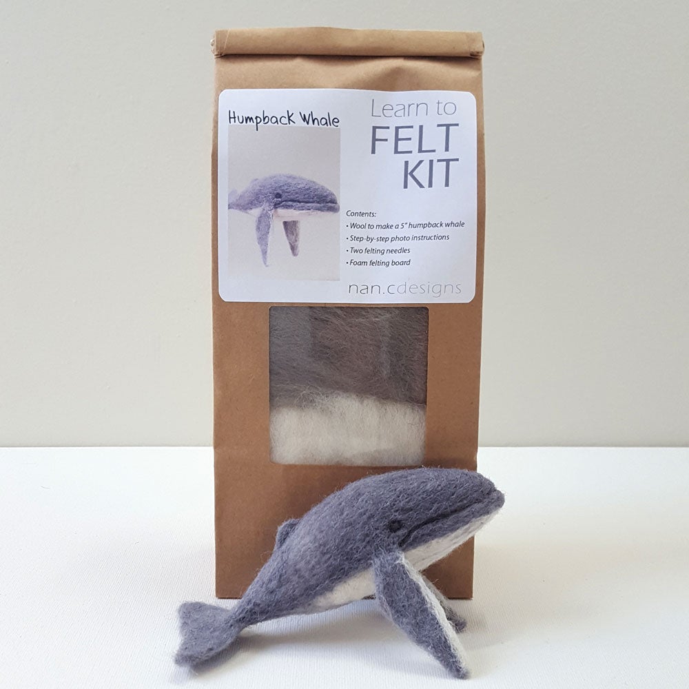 Nan C Designs Learn to Felt Kit wool humpback