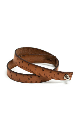 Leather Wrist Ruler Bracelet