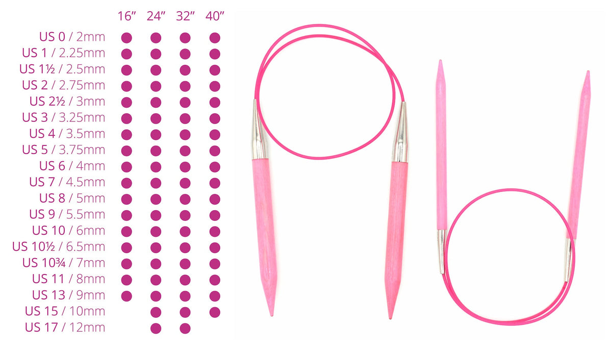 Lykke Blush Circular Needle wood fixed