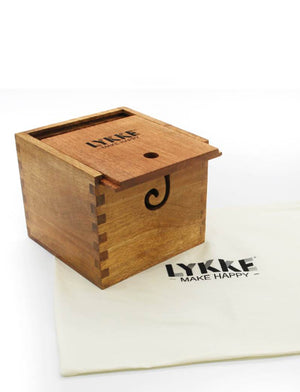 Lykke Yarn Box with lid wooden mango wood