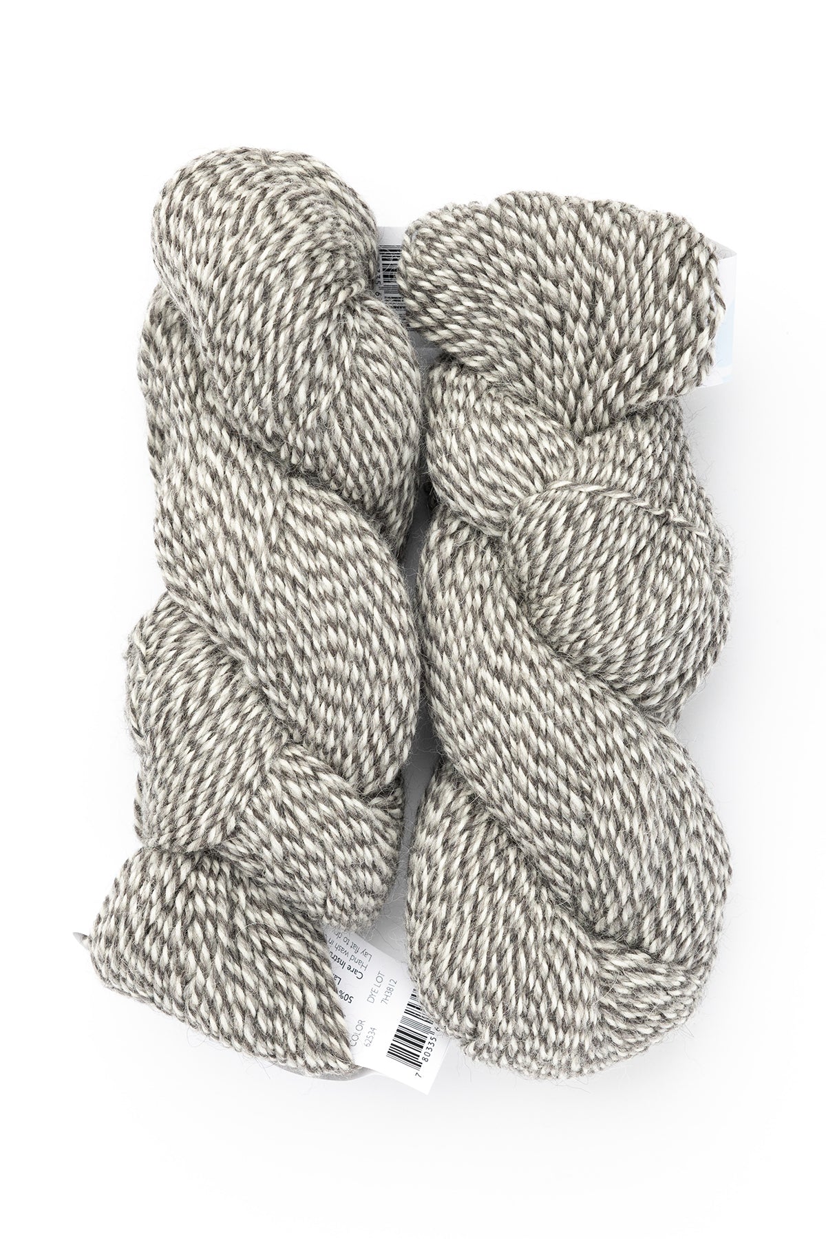 Natural Black / Baby Alpaca ALPACA STOLE, White Plaid