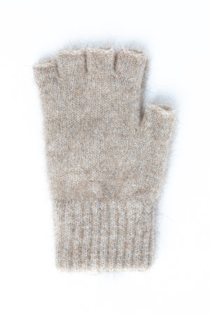 Lothlorian Fingerless Gloves possum merino nylon natural