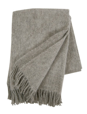 Klippan Gotland Throw wool natural grey