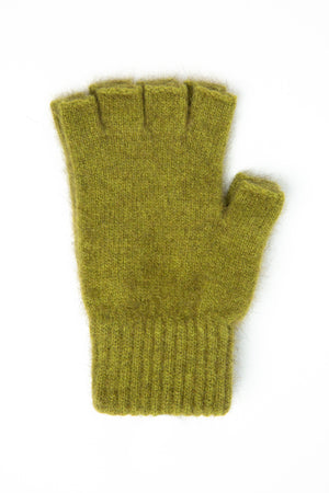 Lothlorian Fingerless Gloves possum merino nylon olive