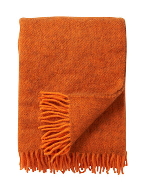 Klippan Gotland Throw wool orange