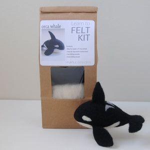 Nan C Designs Learn to Felt Kit wool orca