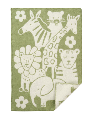 Klippan Baby Blanket eco lambswool picnic green
