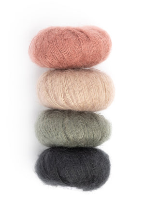 Alexandra's Airplane Scarf Kit Knitting for Olive Soft Silk Mohair mohair silk plum grove