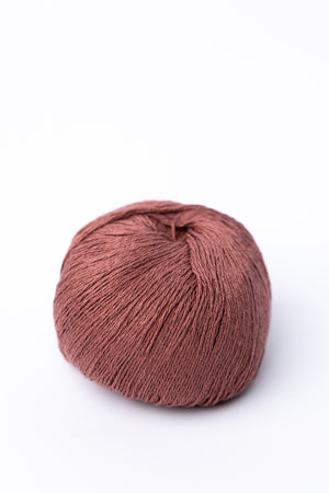 Knitting For Olive Pure Silk bourette silk plum rose
