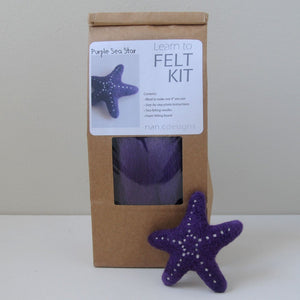 Nan C Designs Learn to Felt Kit wool purple sea star